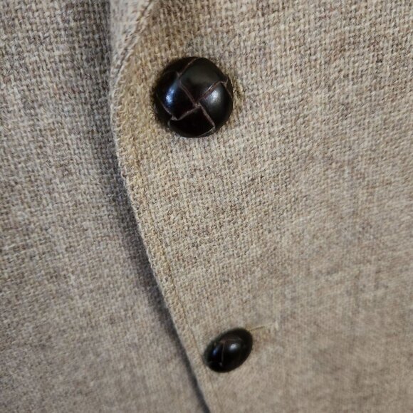 Vintage Man In Wool Beige Wool Tweed Sport Coat See Measurements - Picture 3 of 5